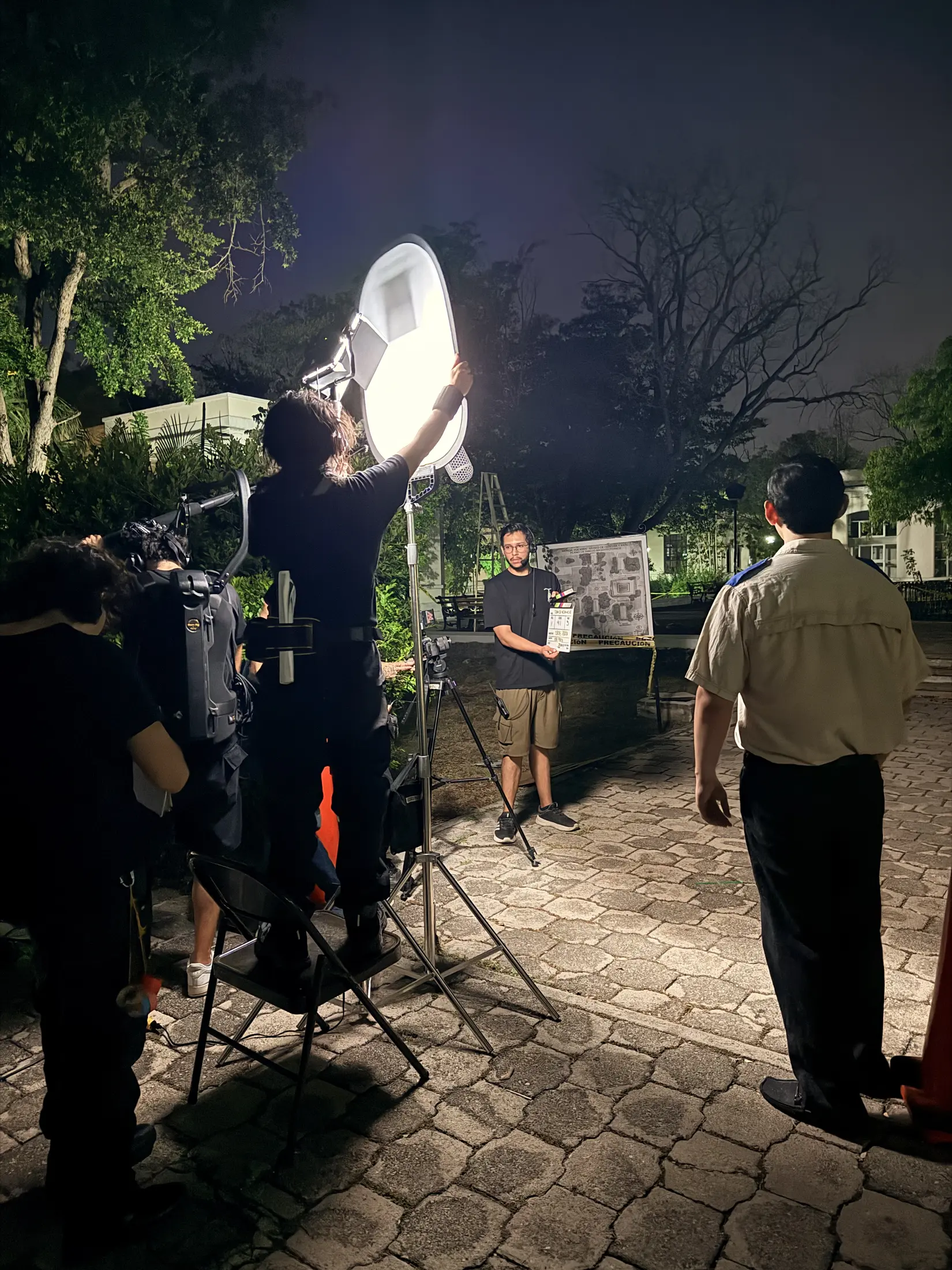 Rodaje del cortometraje Turno de media noche